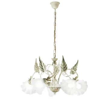Lustre Isotto ivoire 5XE14 62X100CM