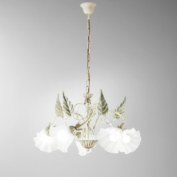 Lustre Isotto ivoire 5XE14...