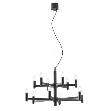 LAMPADARIO KAROL GRIGIO 12XE14 72X120CM