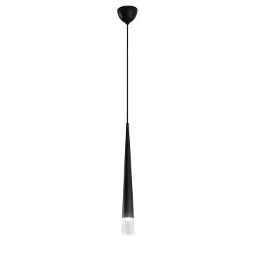 Suspension Lancelot noire 1XGU10 6X181CM