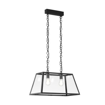 LEXINGTON SCHWARZES FAHRWERK 2XE27 57X30X111CM