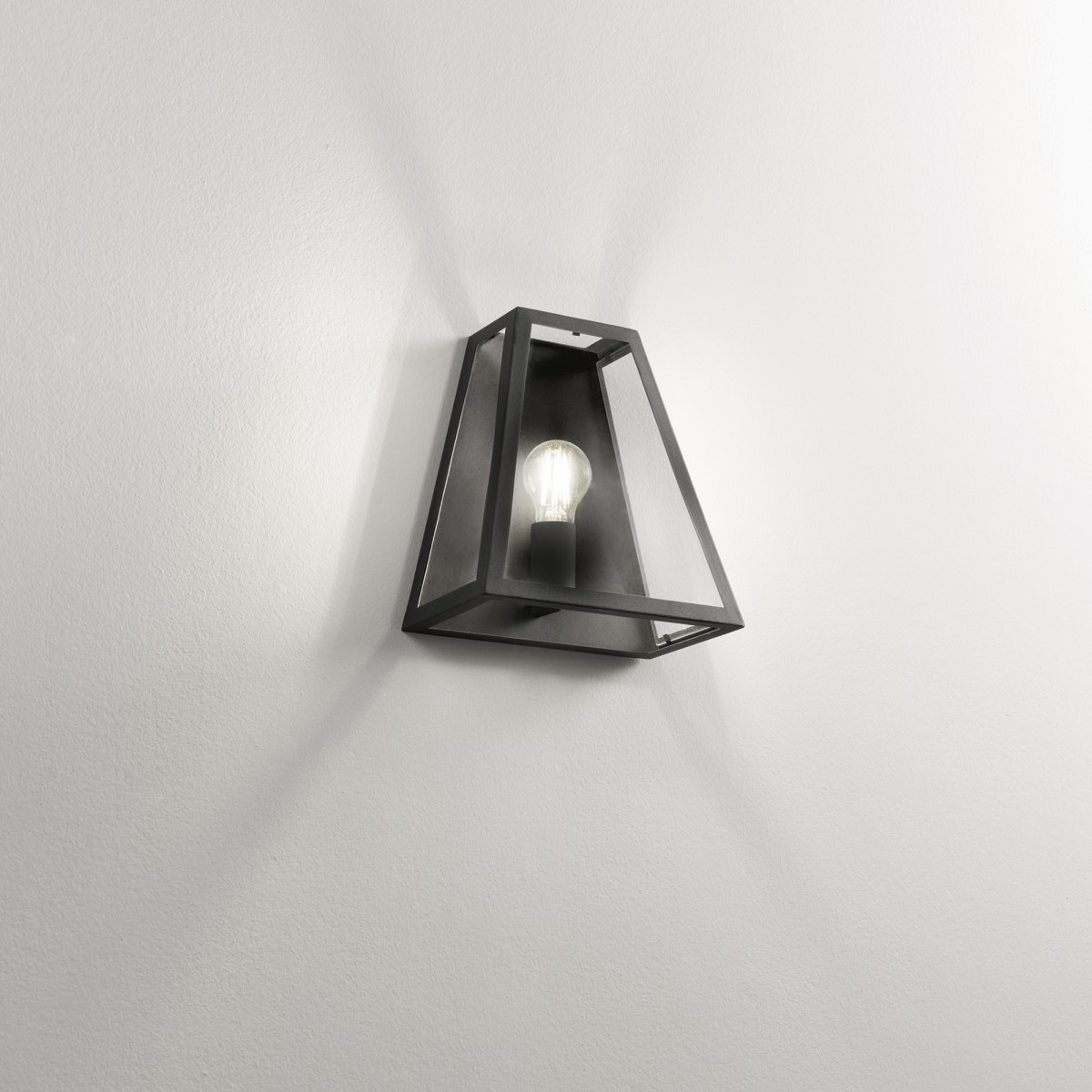 Industrie-Stil-Applikation Schwarz E27 | Mondialshop