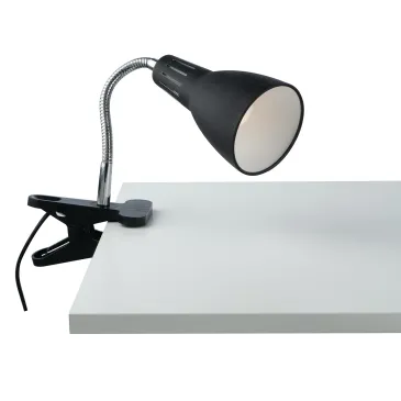 Lampe Logiko noire avec clip 1XE14 11,5 x 7,3 x 36,5 cm