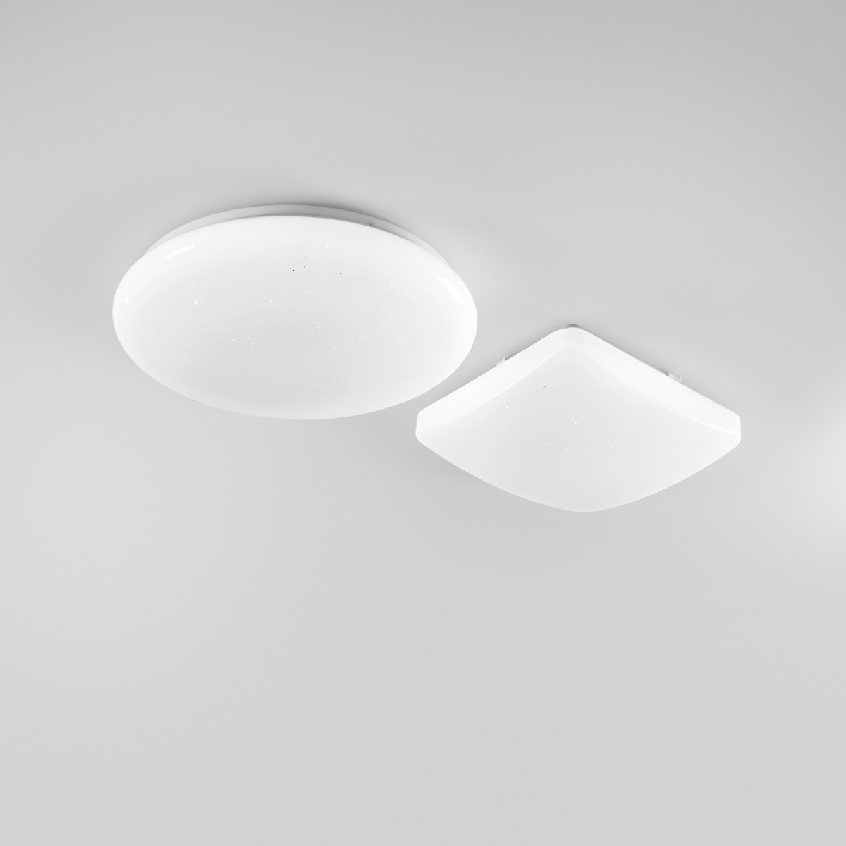 Plafonnier LED rond blanc en forme de lune 24 W 2460 lm...