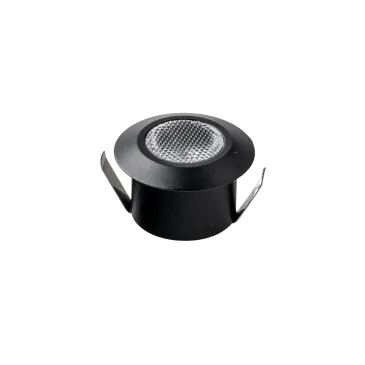 INCASSO LED ASSO NERO TONDO 1,2W 100LM 4000K 3,2X2,2CM