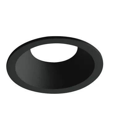 FARETTO A INCASSO AYRIS NERO TONDO 1XGU10 8,5X10CM