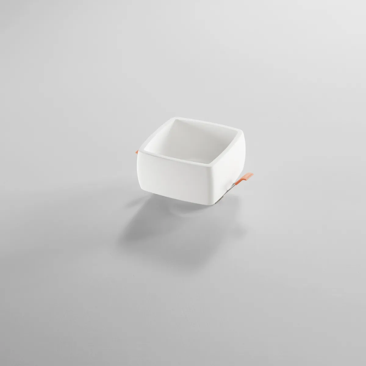 INCASSO GOBLET BIANCO QUADRATO 1XGU10 9,3X9,3X6,5CM