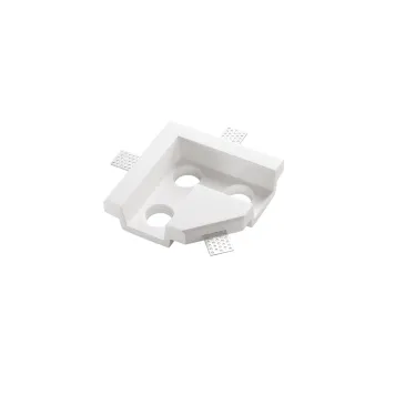 L-förmige Einbauleuchte für Skilift, weiß, 3xGU10 Mini, 16x16x4,5 cm