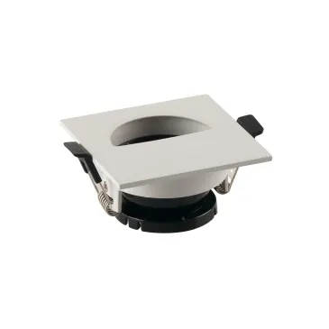 FARETTO A INCASSO STENOS ORIENTABILE BIANCO QUADRATO FORO MEZZA LUNA 8,5X8,5X4,2CM