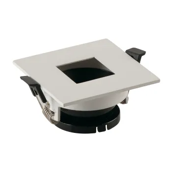 FARETTO A INCASSO STENOS ORIENTABILE BIANCO QUADRATO FORO QUADRATO 8,5X8,5X4,2CM