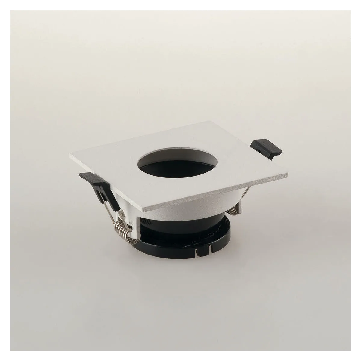 FARETTO A INCASSO STENOS ORIENTABILE BIANCO QUADRATO FORO TONDO 8,5X8,5X4,2CM