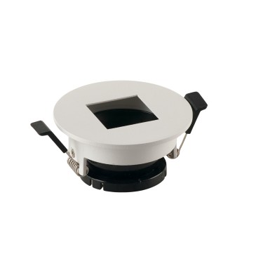 FARETTO A INCASSO STENOS ORIENTABILE BIANCO TONDO FORO QUADRATO 8,5X4,2CM