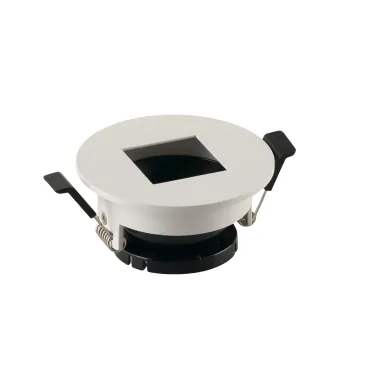 FARETTO A INCASSO STENOS ORIENTABILE BIANCO TONDO FORO QUADRATO 8,5X4,2CM