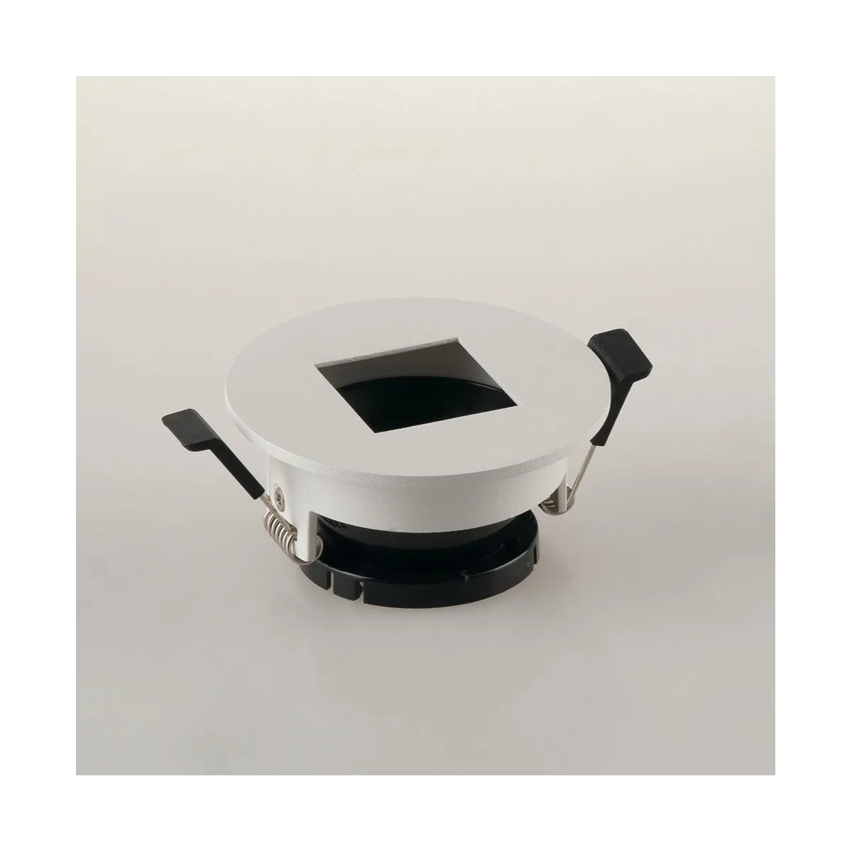FARETTO A INCASSO STENOS ORIENTABILE BIANCO TONDO FORO QUADRATO 8,5X4,2CM
