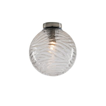 Plafonnier transparent NEREIDE 1XE27 30X30CM