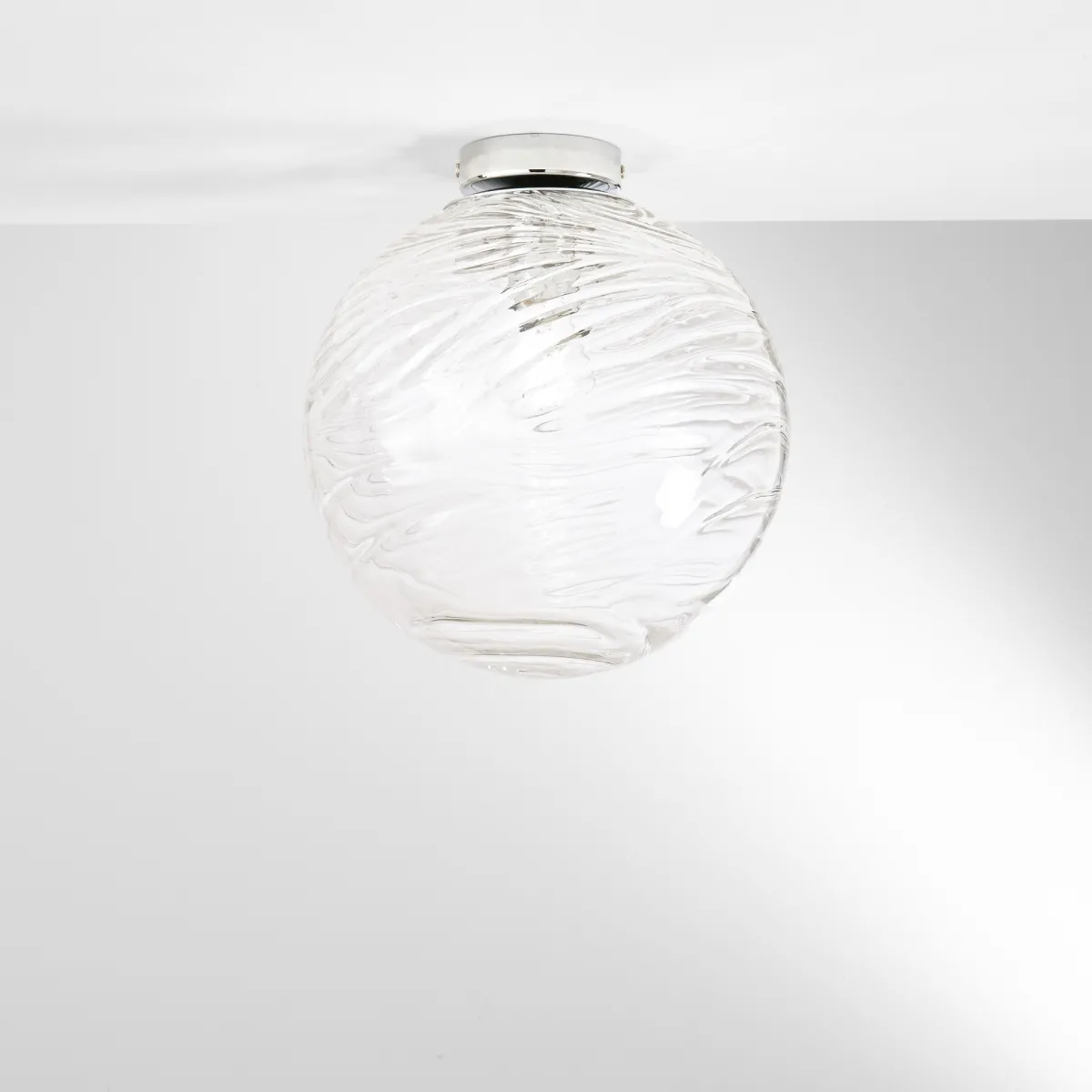 Plafonnier transparent NEREIDE 1XE27 30X30CM