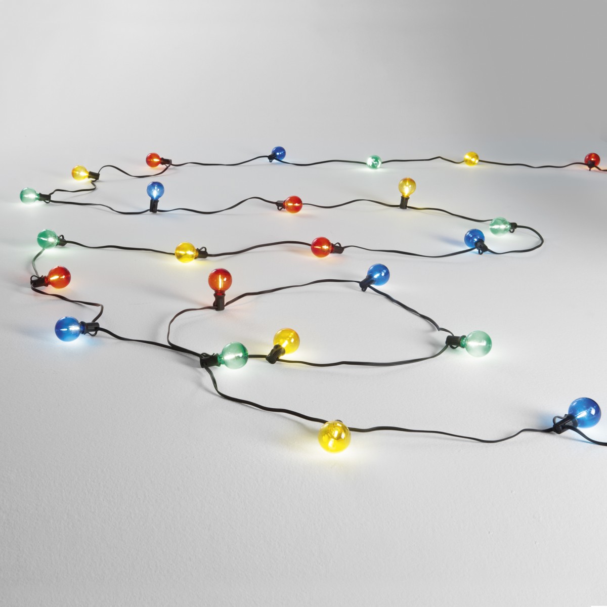 Guirlande lumineuse électrique noire 25 x E12 0,3 W,...