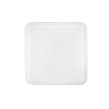 Plafonnier LED carré blanc 40 W 3900 lm, température de couleur variable, Wi-Fi avec télécommande, 48 x 9 x 48 cm