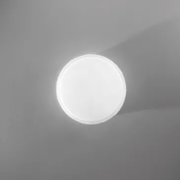 Plafonnier LED rond blanc à...