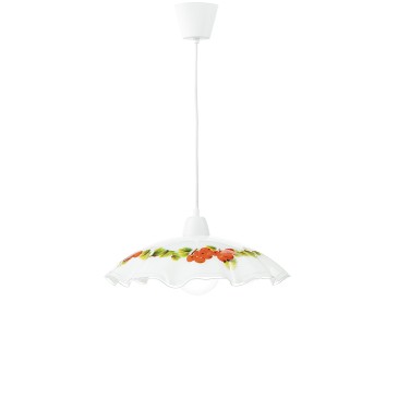 SOSPENSIONE RIBES BIANCA 1XE27 42X42X120CM