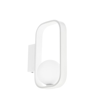 Moderne weiße ovale G9-Wandleuchte | Mondialshop
