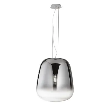 Suspension chromée fumée 1XE27 45X150CM