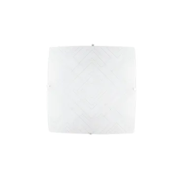 PLAFONIERA VECTOR BIANCA/GRIGIA 2XE27 30X30X9CM