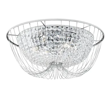PLAFOND VIENNE CHROMÉ 6XE14 60X24CM