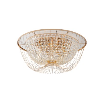 PLAFOND VIENNE OR 6XE14 60X24CM
