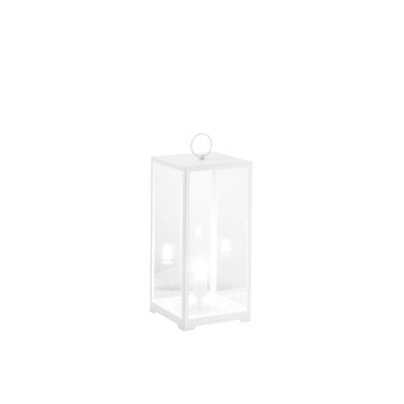 LUME MIRAGE BIANCO 1XE27 IP44 25X25X53CM CAVO 250CM