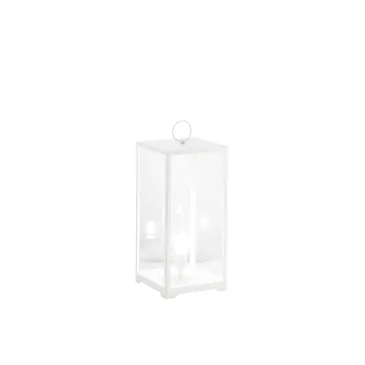 LUME MIRAGE BIANCO 1XE27 IP44 25X25X53CM CAVO 250CM
