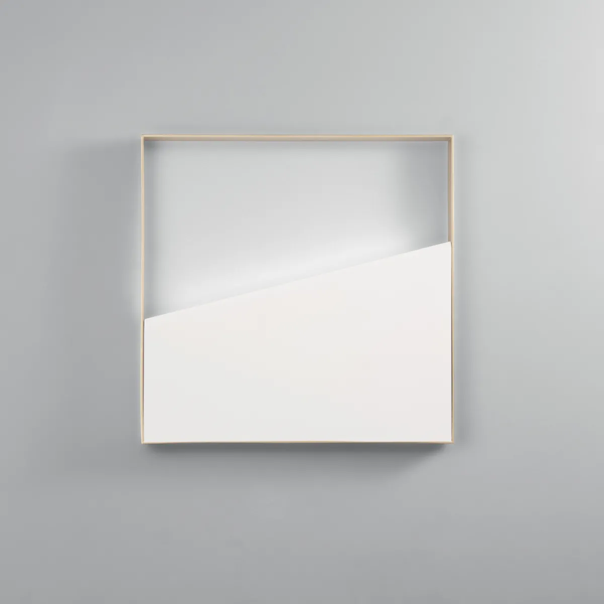 ALBA SQUARE LED-Deckenleuchte, weiß und gold, 10 W, 1200...