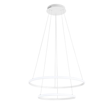 AXIS Weiße LED-Hängeleuchte 31W 2635LM CCT+RGB DYGITAL mit Fernbedienung 60/40X150CM