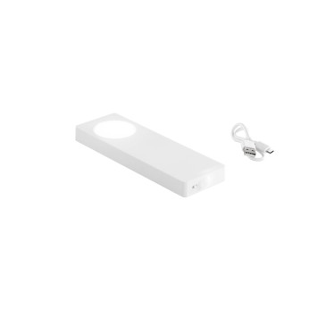 Lampe LED GTO blanche 1W 105LM 3000K avec panneau solaire et capteur 18 x 1,7 x 6 cm