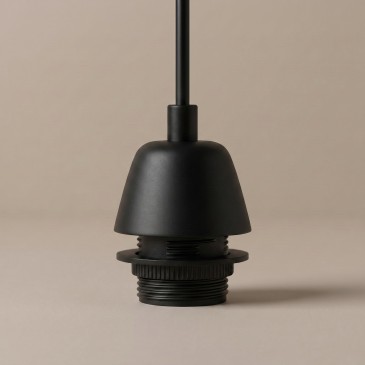 Pendentif en plastique noir E27