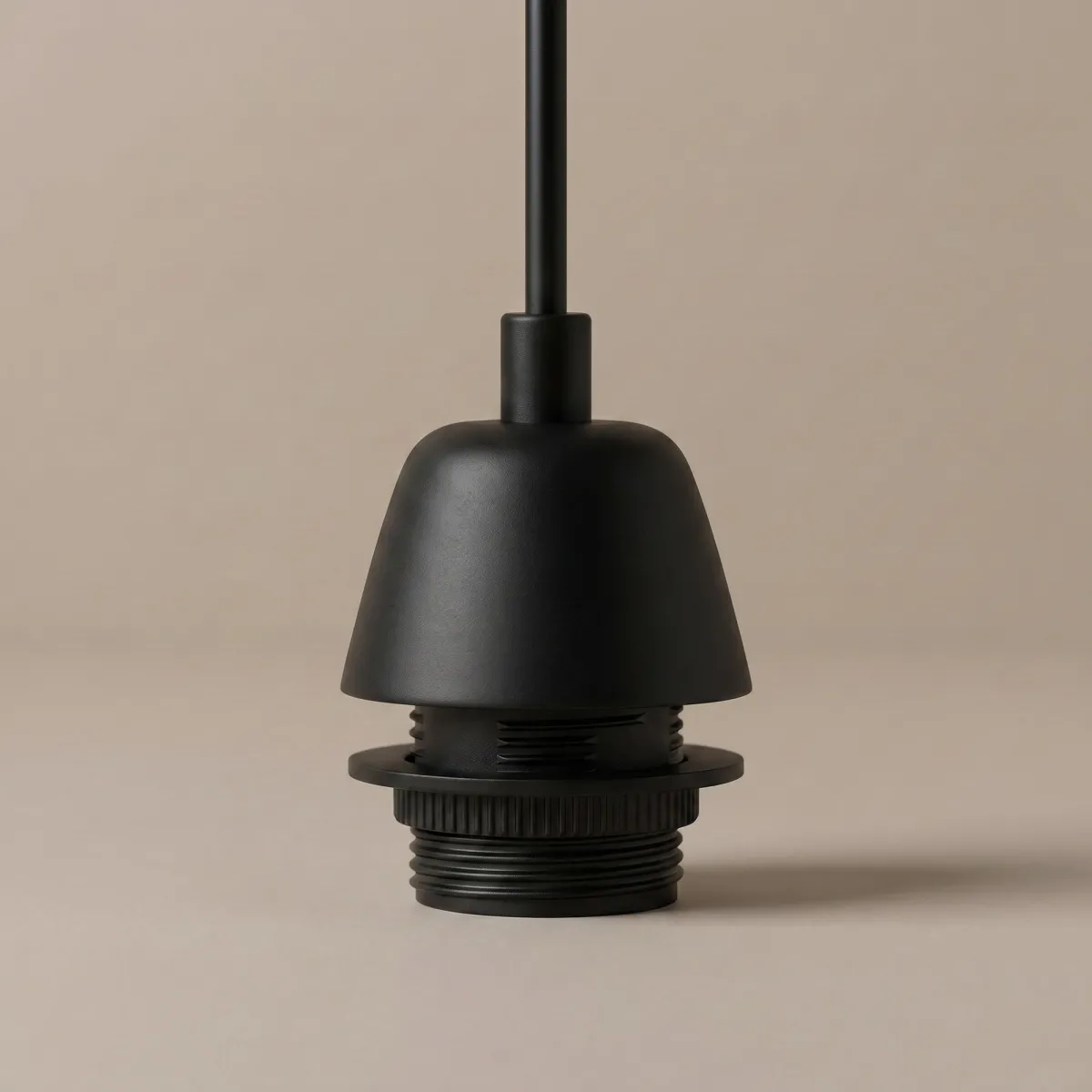 Pendente Plastica Nero E27