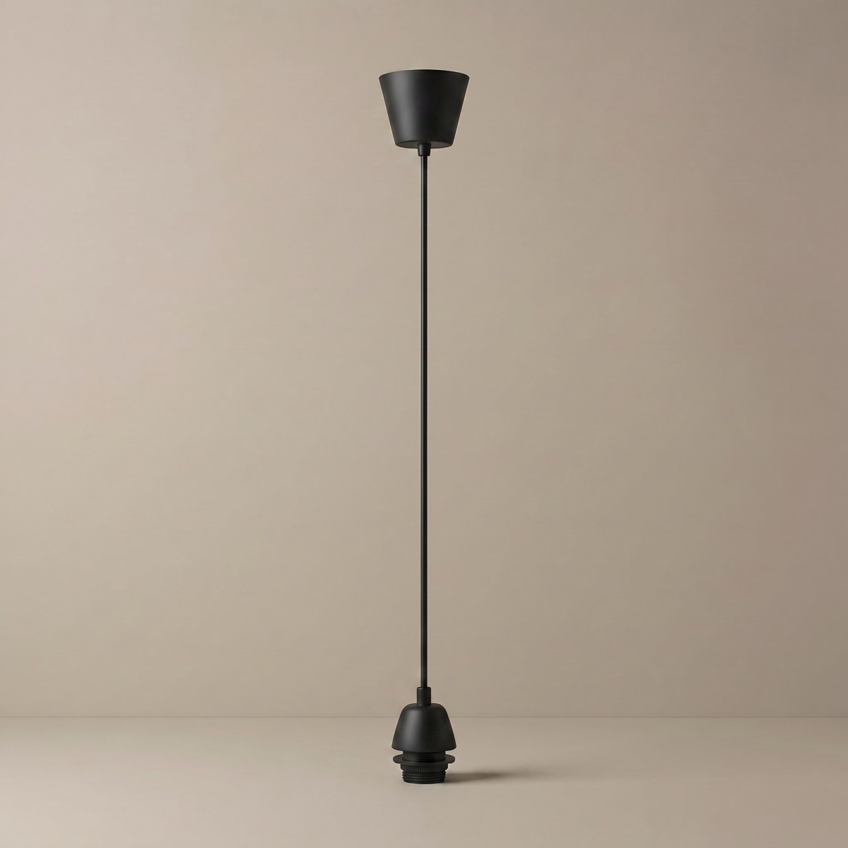 Pendente Plastica Nero E27