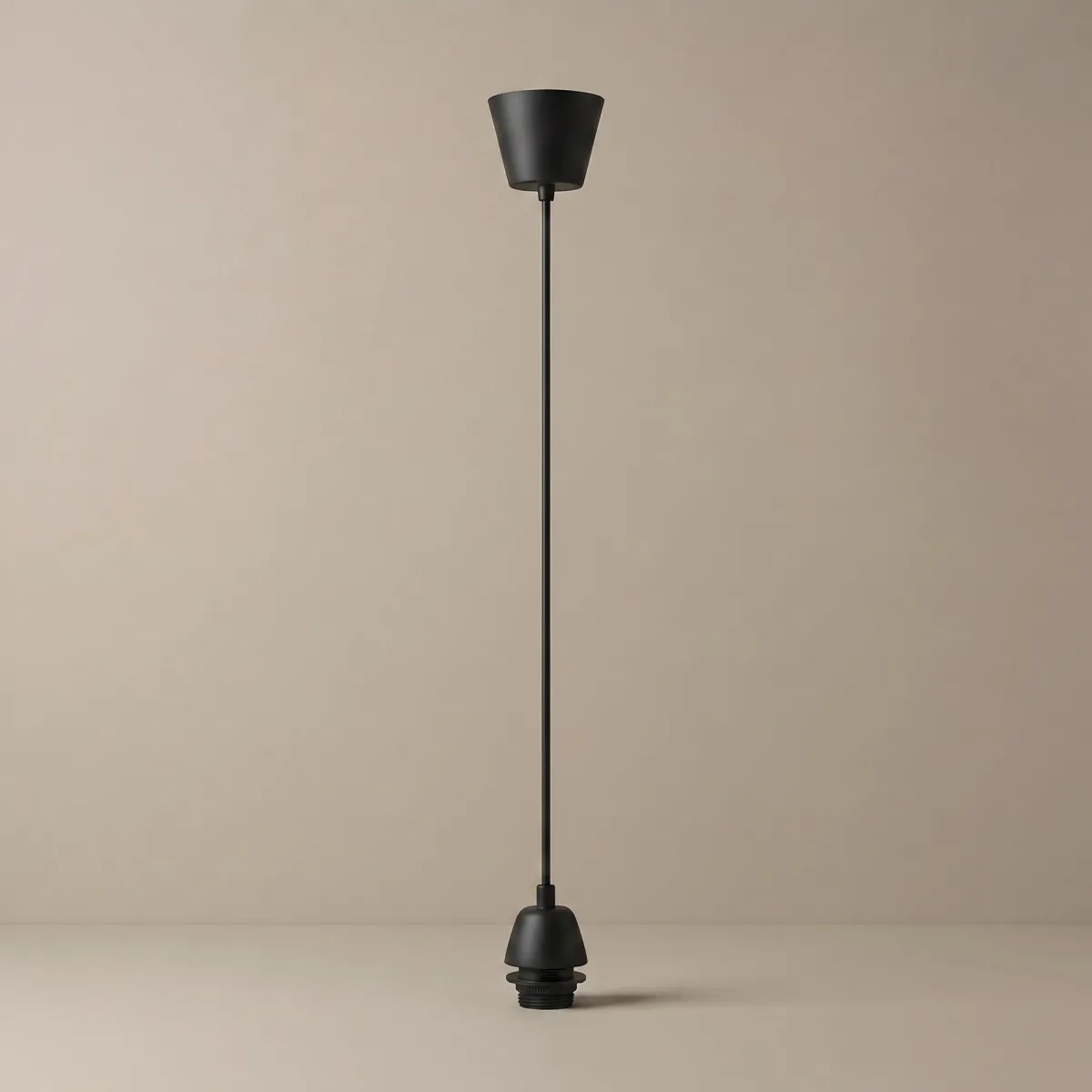 Pendente Plastica Nero E27