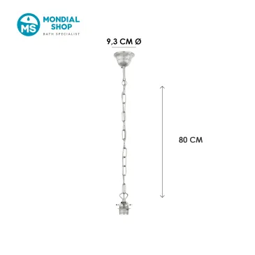 Sospensione Catena Metallo Nikel E27