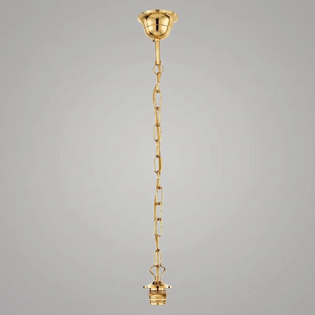 Sospensione Catena Metallo Oro E27