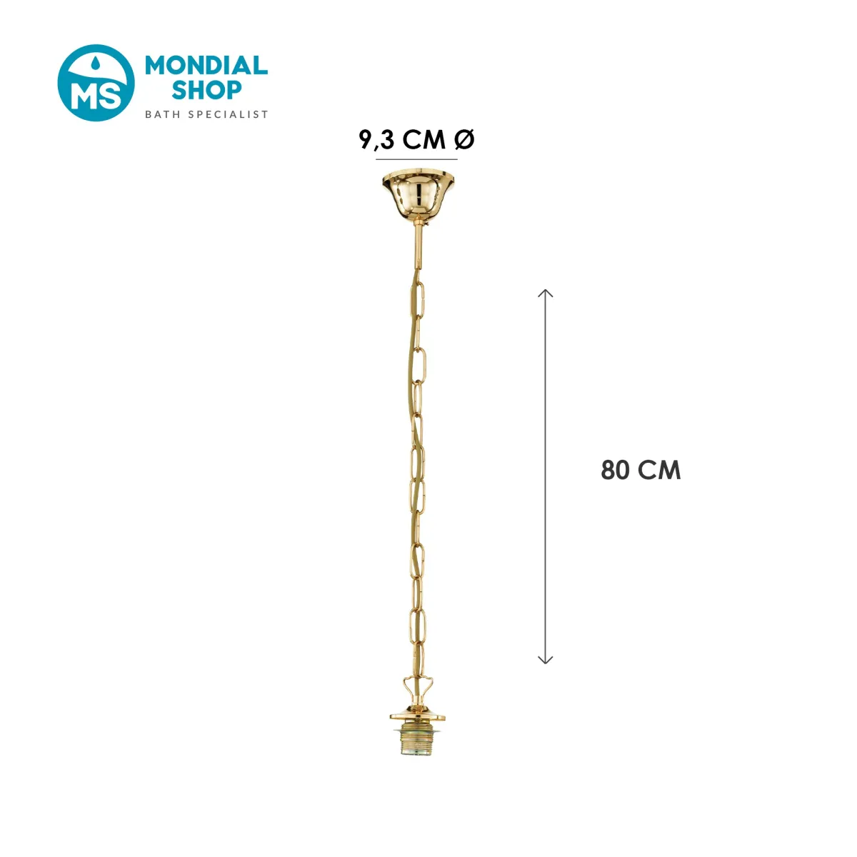 MT3300002 8031427971156 Fan Europe allumant la suspension de chaîne d'or