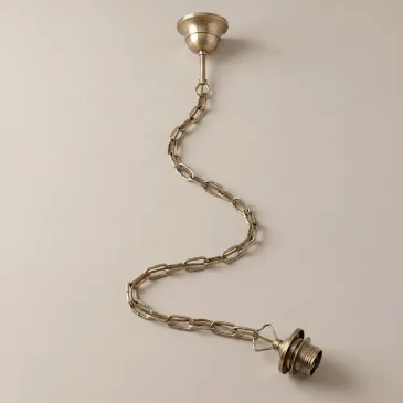Sospensione Catena Metallo Brunito E27