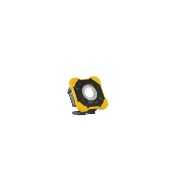 Tragbarer LED-Fluter in Bullenform, gelb/schwarz, 10 W, 1000 lm, 6500 K, dimmbar, mit 3,7 V, 2200 mA Akku, IP54, 10 x 10 cm