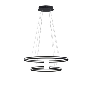 CLARKE LED-Hängeleuchte, schwarz, 60 W, 6750 lm, 4000 K, 78 x 40 x 124 cm