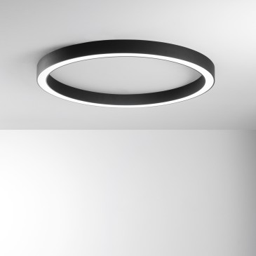 Plafonnier LED noir DEMOS...