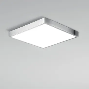 Plafonnier LED carré chromé...