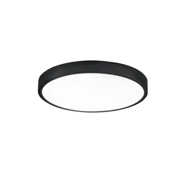 Plafonnier LED rond DOMO noir 24 W 2700 lm 4000 K IP44 24 x 2,4 cm