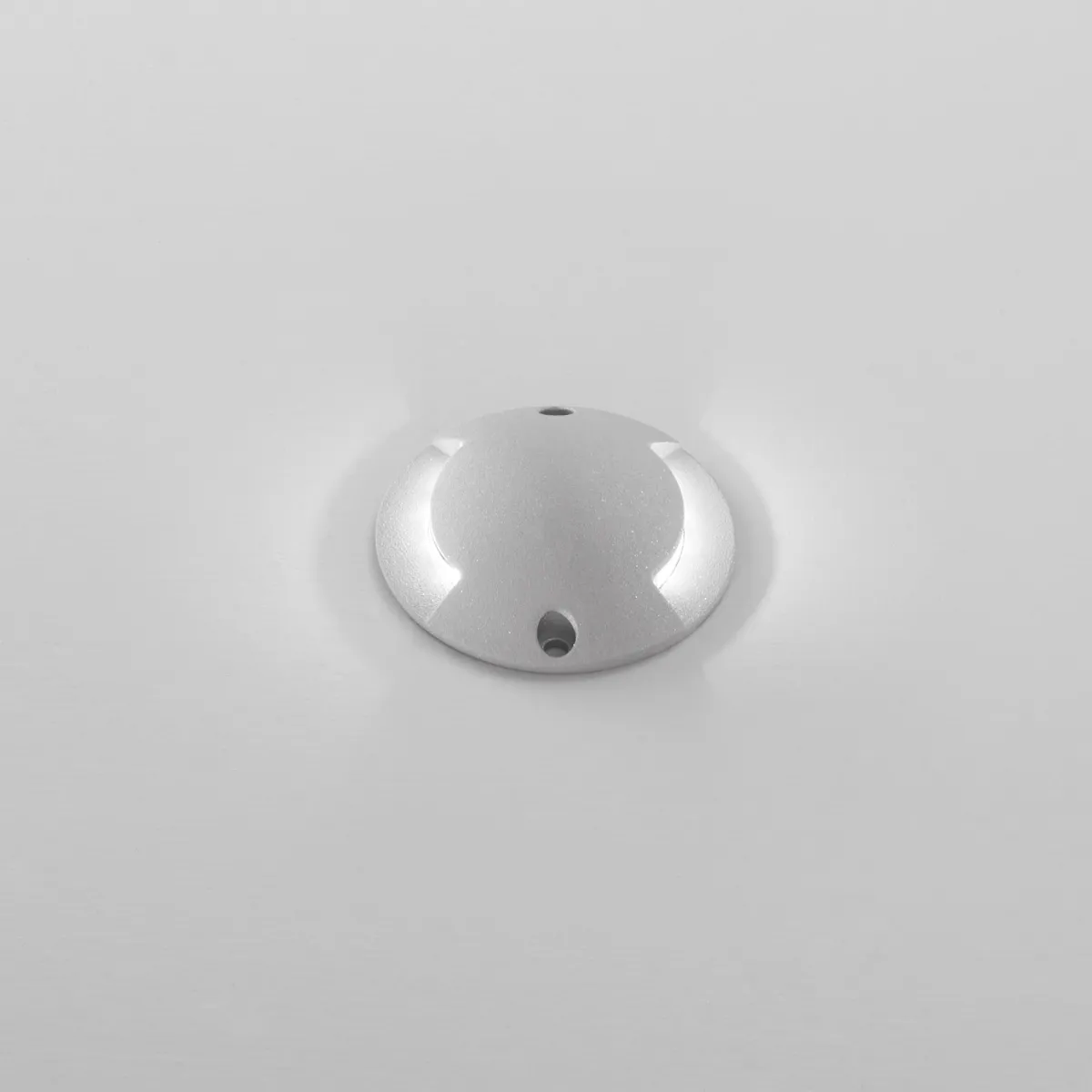 SEGNAPASSI CALPESTABILE LED SILVER DC24V 1W 116LM 3000K 2 FASCI DI LUCE IP54 7X1,5CM