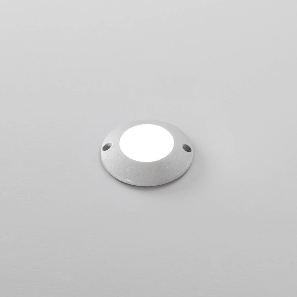 ELMO SILBER 3W 360LM 3000K LED-Stufenleuchte 7X7X1.5 IP54CM