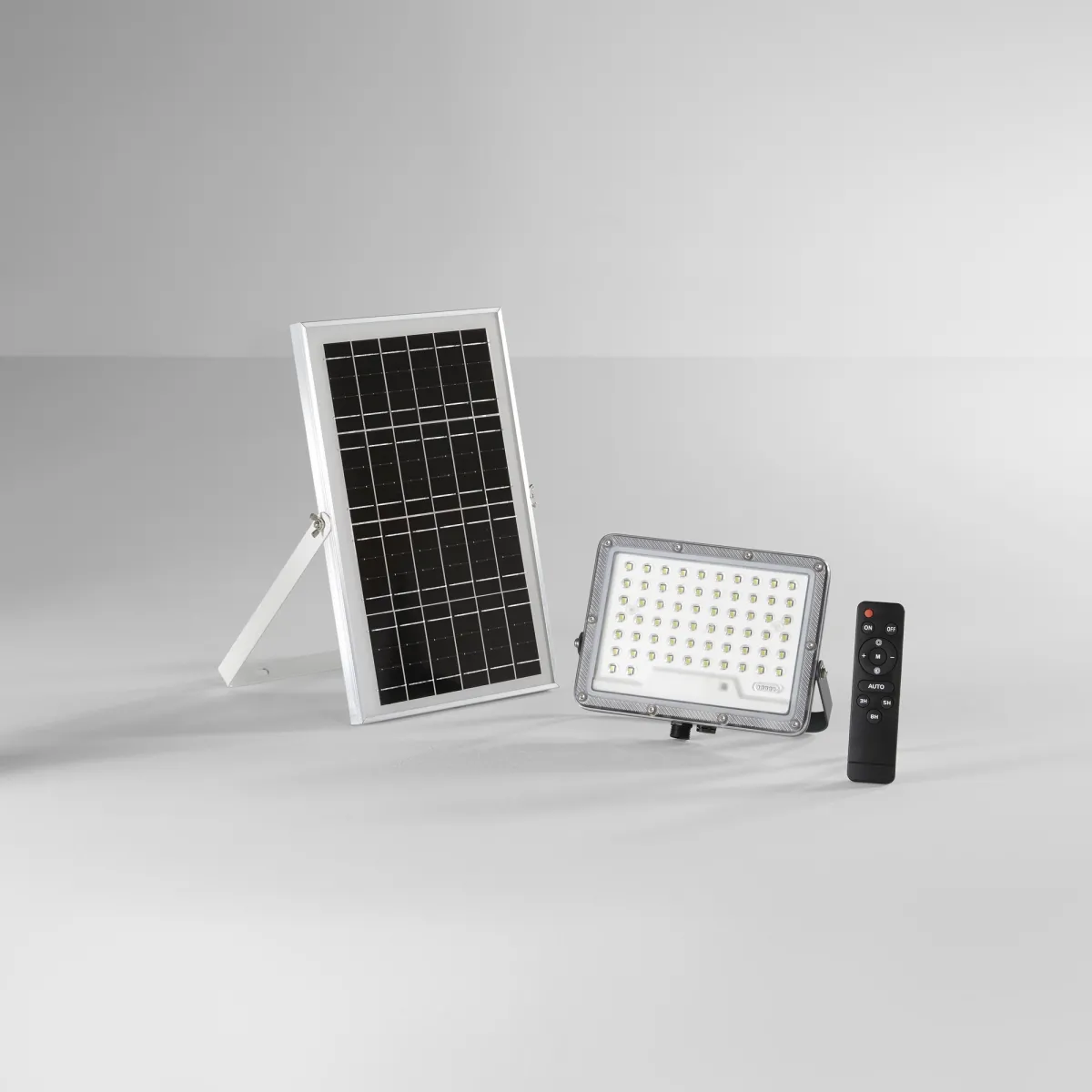 PROIETTORE GLASER 1200 LM 4000K CON PANNELLO SOLARE BATTERIA 3.2V 10Ah IP65 21,1X4,24X19CM